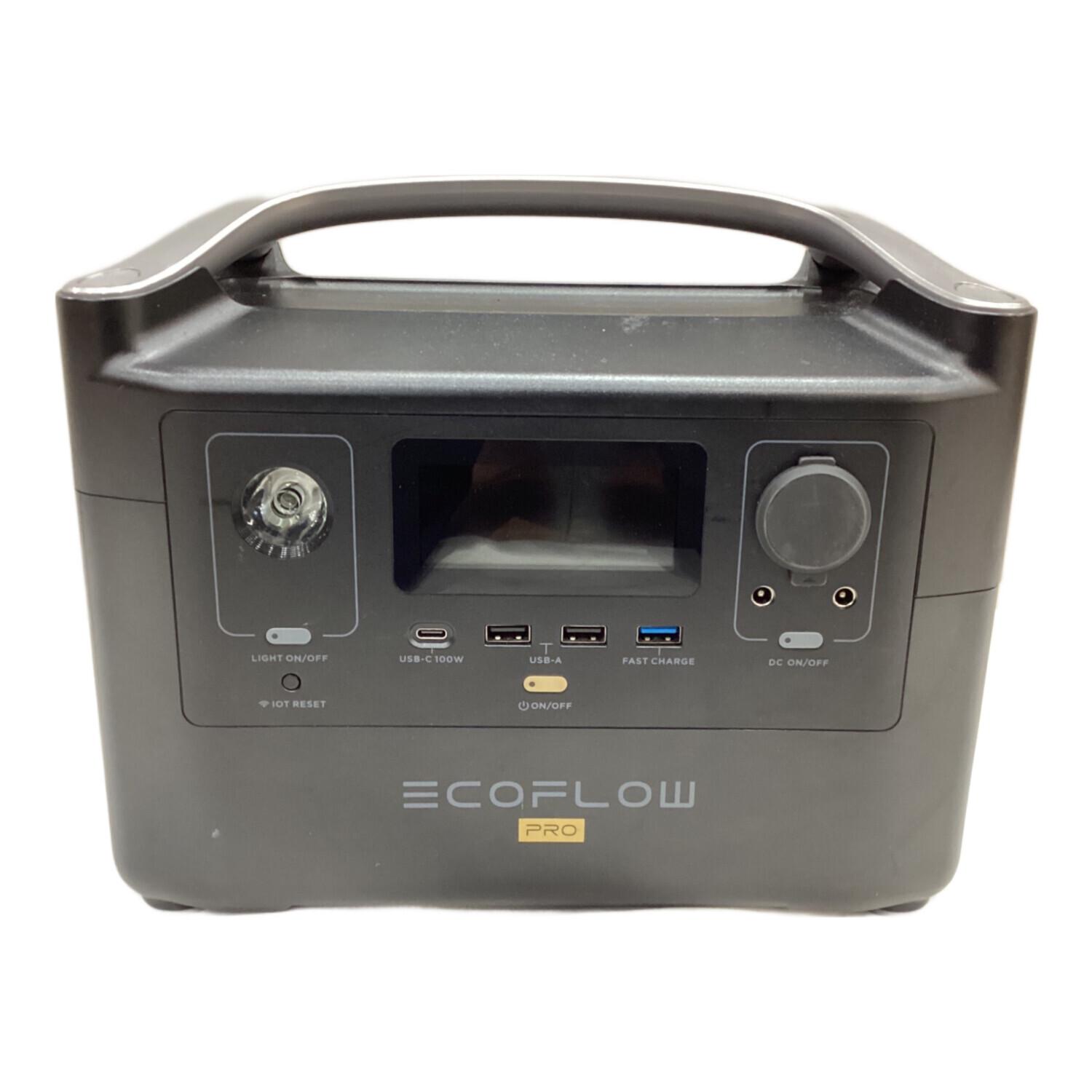 ECOFLOW (エコフロー) RIVER Pro ポータブル電源 RIVER600PRO-JP 通電