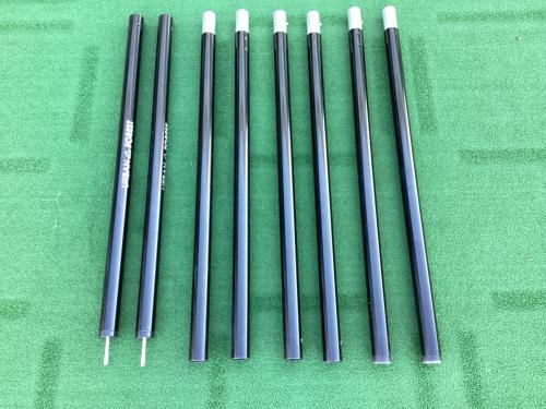 URBAN FOREST (アーバンフォレスト) ヘキサタープ オリーブ/カーキ 焚火臭有 ポール:URBAN FOREST純正70㎝×4節2セット HEXA TARP