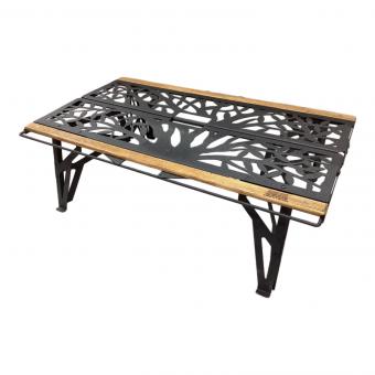 NATURE TONES (ネイチャートーンズ) アウトドアテーブル 大樹バージョンロング ブラック ワンハンドカフェテーブル