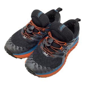 asics (アシックス) Trabuco Max トレランシューズ トレッキングシューズ 1011B028 トラブーコマックス メンズ SIZE 25cm ブラック×オレンジ