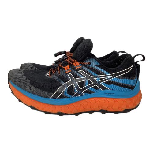 asics (アシックス) Trabuco Max トレランシューズ トレッキングシューズ 1011B028 トラブーコマックス メンズ SIZE 25cm ブラック×オレンジ