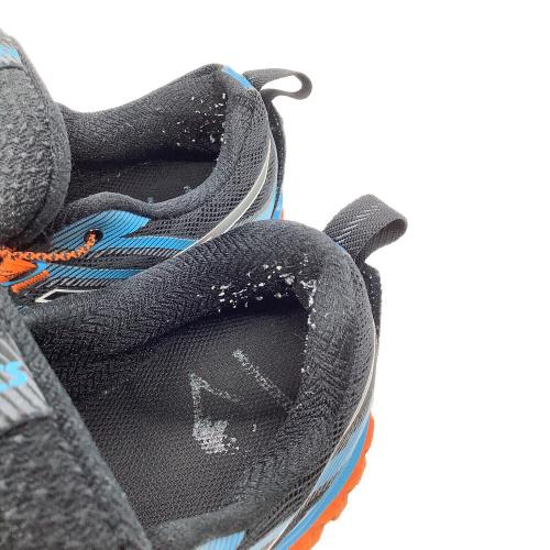 asics (アシックス) Trabuco Max トレランシューズ トレッキングシューズ 1011B028 トラブーコマックス メンズ SIZE 25cm ブラック×オレンジ