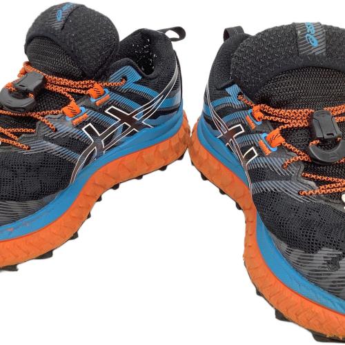 asics (アシックス) Trabuco Max トレランシューズ トレッキングシューズ 1011B028 トラブーコマックス メンズ SIZE 25cm ブラック×オレンジ