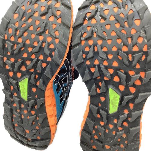 asics (アシックス) Trabuco Max トレランシューズ トレッキングシューズ 1011B028 トラブーコマックス メンズ SIZE 25cm ブラック×オレンジ