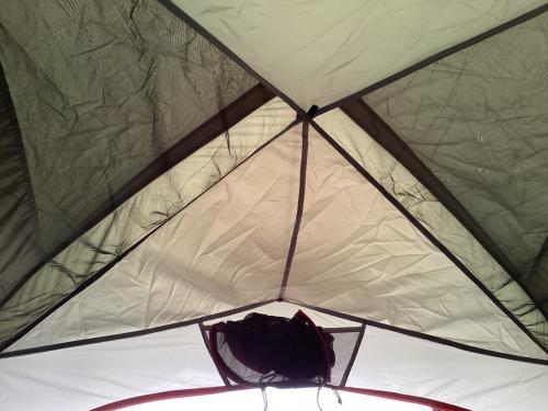 THE NORTH FACE (ザ ノース フェイス) ソロテント フロントパッチシート箇所・ポール使用曲がり・屋外ヨゴレ有/ニュートープ ランダー2