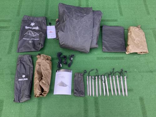 THE NORTH FACE (ザ ノース フェイス) ソロテント フロントパッチシート箇所・ポール使用曲がり・屋外ヨゴレ有/ニュートープ ランダー2