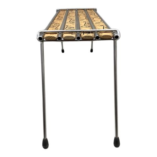 asimocrafts (アシモクラフツ) アウトドアテーブル ウッド天板グラインドロッジ生刷り総柄/カタカナアシモ ブラウン×マルチカモ A38GRATE