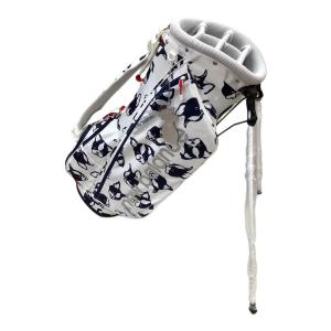 NEW BALANCE (ニューバランス) キャディバッグ 6分割 フレンチブルドッグ スタンド型 ホワイト