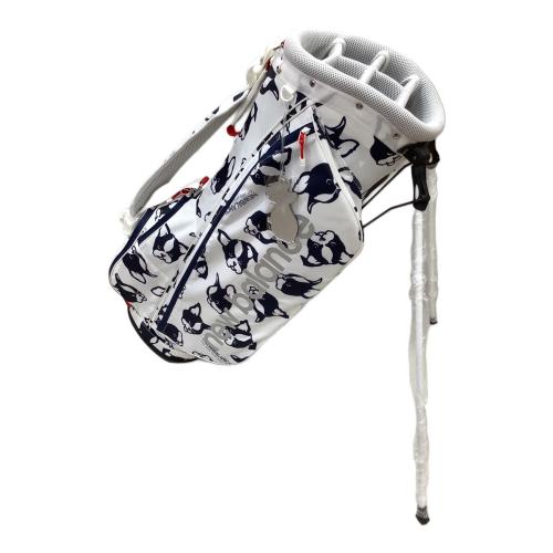 NEW BALANCE (ニューバランス) キャディバッグ 6分割 フレンチブルドッグ スタンド型 ホワイト