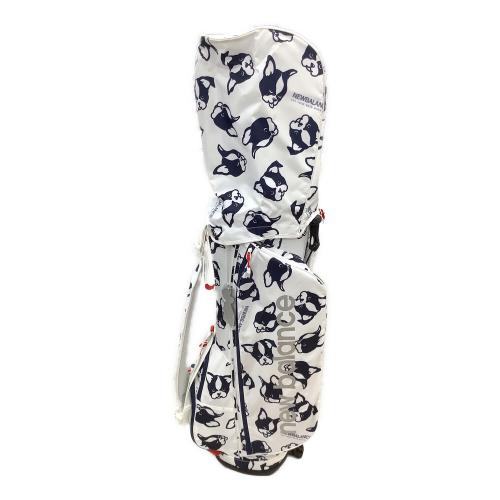 NEW BALANCE (ニューバランス) キャディバッグ 6分割 フレンチブルドッグ スタンド型 ホワイト