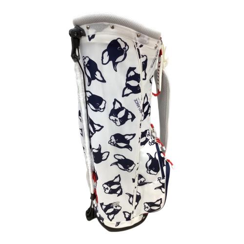 NEW BALANCE (ニューバランス) キャディバッグ 6分割 フレンチブルドッグ スタンド型 ホワイト