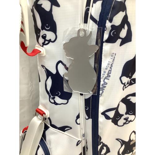 NEW BALANCE (ニューバランス) キャディバッグ 6分割 フレンチブルドッグ スタンド型 ホワイト