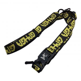 Petty Snacks アウトドア雑貨 ネックストラップ・イエロー×ブラック Locked in Lanyard