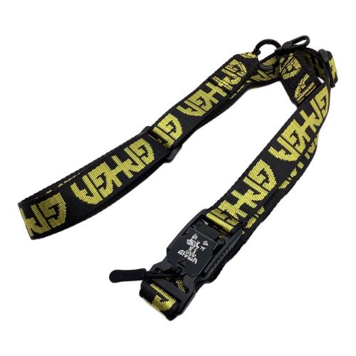 Petty Snacks アウトドア雑貨 ネックストラップ・イエロー×ブラック Locked in Lanyard