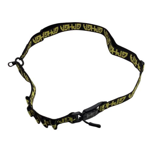 Petty Snacks アウトドア雑貨 ネックストラップ・イエロー×ブラック Locked in Lanyard
