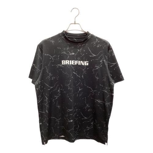 BRIEFING (ブリーフィング) モックネック ゴルフウェア(トップス) BRG231M20 MENS TIE DYE HIGH NECK RELAXED FIT メンズ SIZE M ブラック
