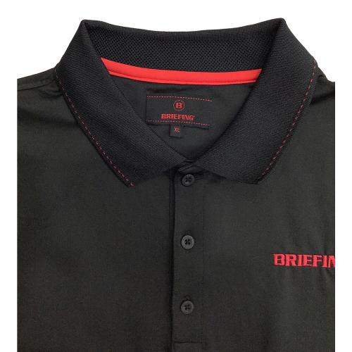 BRIEFING (ブリーフィング) ポロシャツ ゴルフウェア(トップス) BBG221M02 ストレッチツアーポロ メンズ SIZE XL ブラック