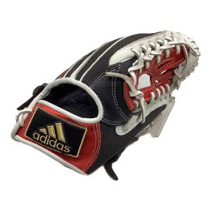 adidas (アディダス) 軟式グローブ DO411 ブラック×レッド