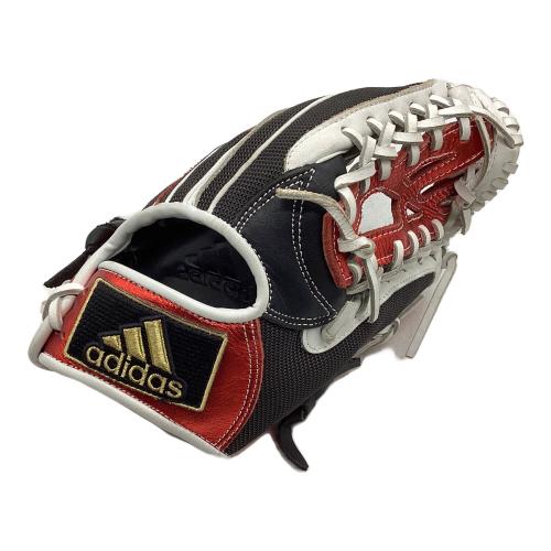adidas (アディダス) 軟式グローブ DO411 ブラック×レッド