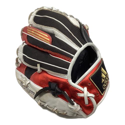 adidas (アディダス) 軟式グローブ DO411 ブラック×レッド