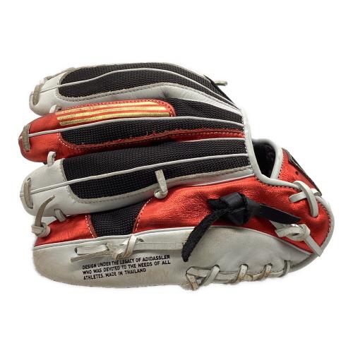 adidas (アディダス) 軟式グローブ DO411 ブラック×レッド
