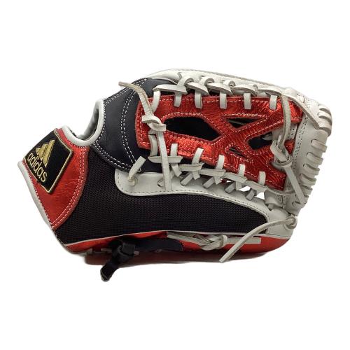 adidas (アディダス) 軟式グローブ DO411 ブラック×レッド