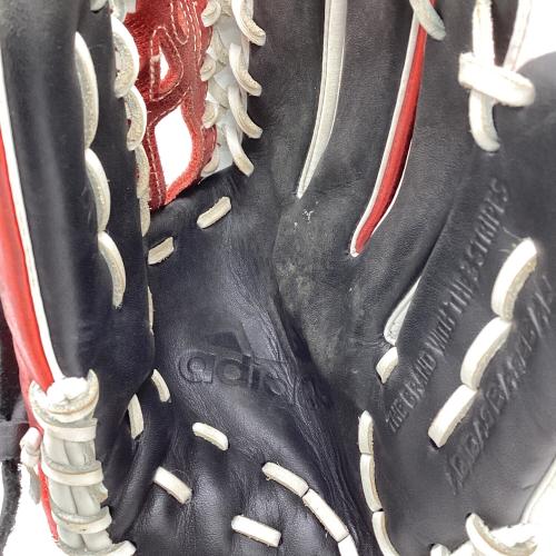 adidas (アディダス) 軟式グローブ DO411 ブラック×レッド