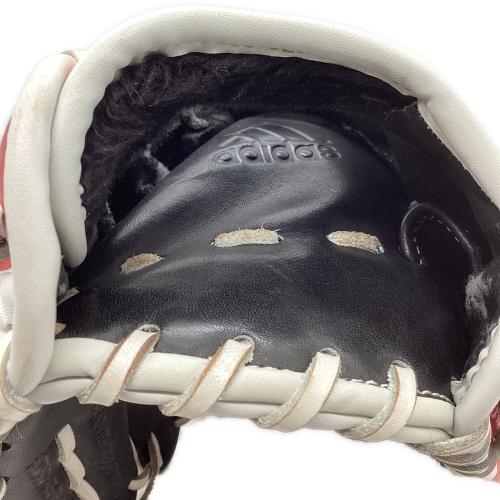 adidas (アディダス) 軟式グローブ DO411 ブラック×レッド