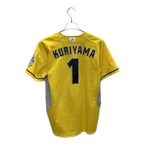 埼玉西武ライオンズ (サイタマセイブライオンズ) 応援グッズ 【1】栗山巧 キャプテンマーク付 SIZE M イエロー