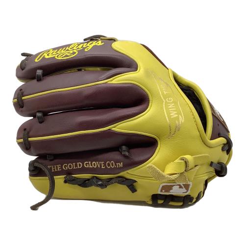 RAWLINGS (ローリングス) HOH MLB カラーシンク 軟式グローブ GR4HMN52W イエロー×ブラウン