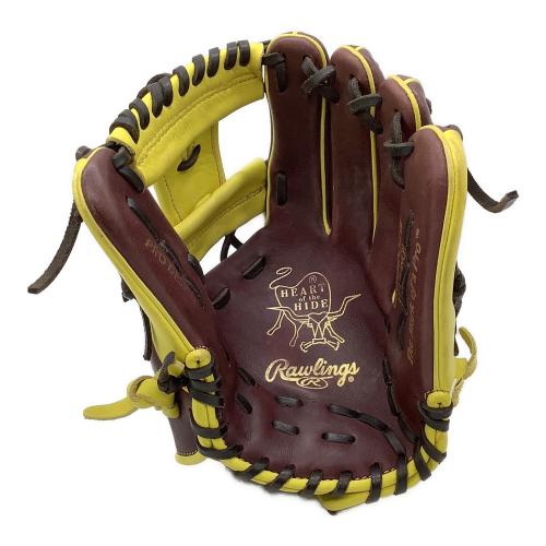 RAWLINGS (ローリングス) HOH MLB カラーシンク 軟式グローブ GR4HMN52W イエロー×ブラウン