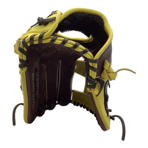 RAWLINGS (ローリングス) HOH MLB カラーシンク 軟式グローブ GR4HMN52W イエロー×ブラウン