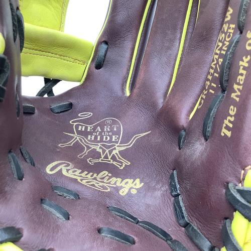 RAWLINGS (ローリングス) HOH MLB カラーシンク 軟式グローブ GR4HMN52W イエロー×ブラウン