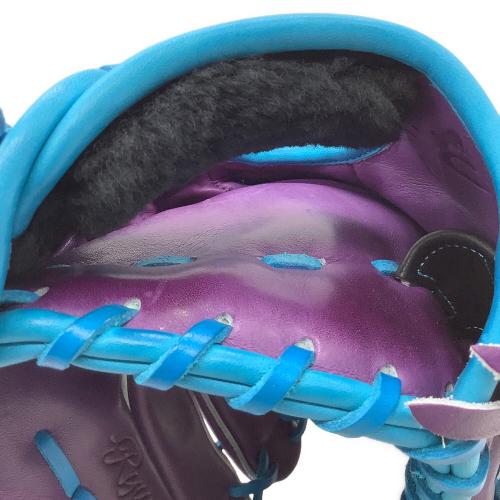 RYU (リュウ) 店舗限定オーダー 硬式グローブ RYU-103 収納ケース付 パープル×スカイブルー