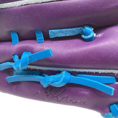 RYU (リュウ) 店舗限定オーダー 硬式グローブ RYU-103 収納ケース付 パープル×スカイブルー