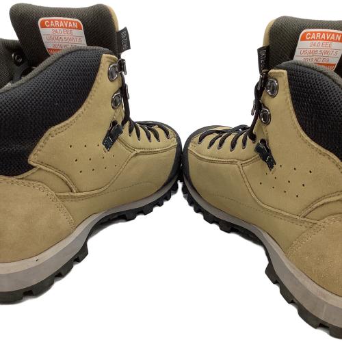 CARAVAN (キャラバン) ハイカット(ソフトソール) トレッキングシューズ ユニセックス SIZE 24cm ベージュ