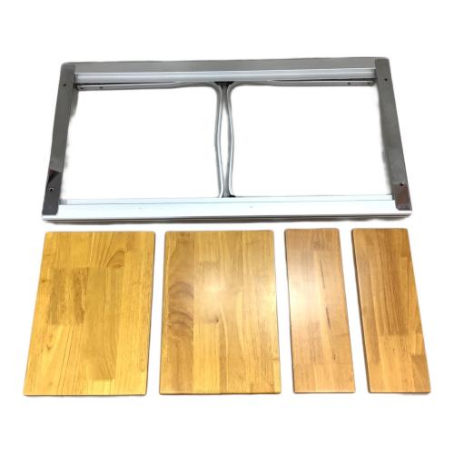 Snow peak (スノーピーク) アウトドアテーブル CK-080R IGT規格対応/3ユニットサイズ シルバー×ブラウン エントリーIGT