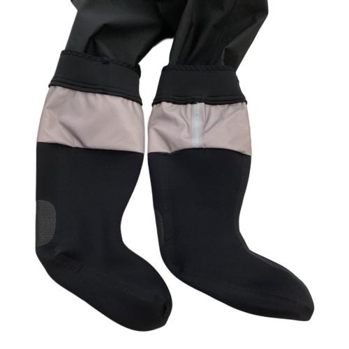 DAIWA (ダイワ) ウェーダー (浸水未チェック) SW-4052BS-T タイトフィットソルトブレス ストッキングジップウェーダー メンズ SIZE M ブラック