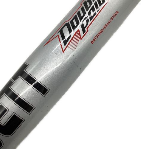 ZETT (ゼット) Double power 軟式バット BAT31583 83㎝/67 DIA. シルバー