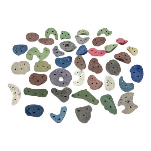 登山雑貨 40個/サイズ形状カラーMIX/現状案内 ボルダリング用ホールド