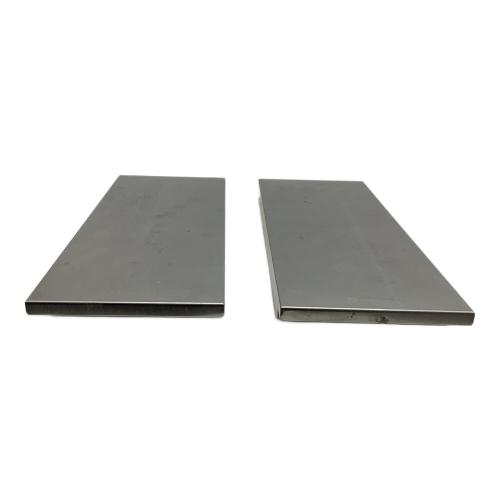 Snow peak (スノーピーク) ファニチャーアクセサリー CK-120 0.5ユニットトレー2枚セット穴無し/ケース無し/廃盤品 アイアングリルテーブル ステンレストレー 2Pセット