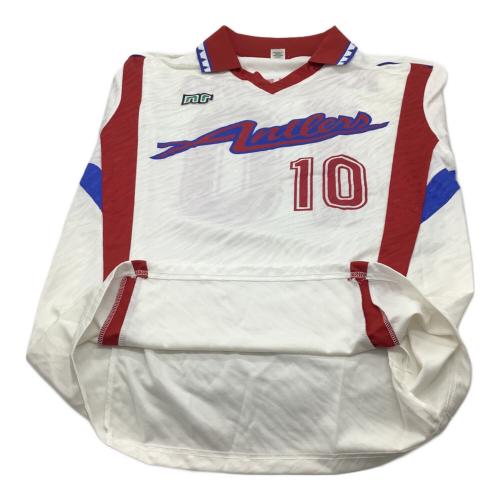 鹿島アントラーズ (カシマアントラーズ) サッカーユニフォーム NRG-142X K-TY721/GOLDWIN/日本製/@ @ メンズ SIZE L ホワイト