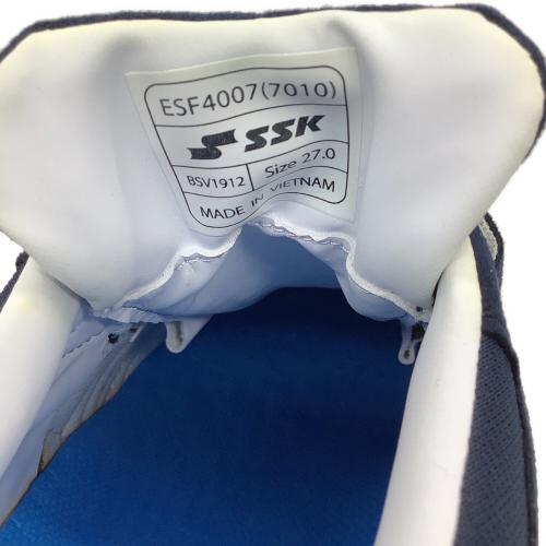 SSK (エスエスケイ) 野球スパイク ESF4007 ケース付 メンズ SIZE 27cm ネイビー