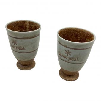 Snow peak (スノーピーク) 泡立ちビアタンブラー アウトドア食器 陶器タンブラー2個セット/ノ廃盤ベルティー