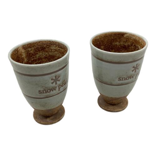 Snow peak (スノーピーク) 泡立ちビアタンブラー アウトドア食器 陶器タンブラー2個セット/ノ廃盤ベルティー
