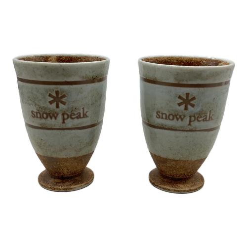 Snow peak (スノーピーク) 泡立ちビアタンブラー アウトドア食器 陶器タンブラー2個セット/ノ廃盤ベルティー