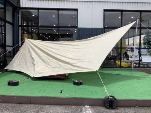 Snow peak (スノーピーク) ソロテント SDI-101-IV-US キズ・フライシート全体的な土ヨゴレ有 ヘキサイーズ1 アイボリー