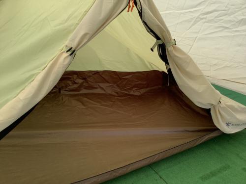 Snow peak (スノーピーク) ソロテント SDI-101-IV-US キズ・フライシート全体的な土ヨゴレ有 ヘキサイーズ1 アイボリー