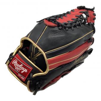 RAWLINGS (ローリングス) HYPER TECH 軟式グローブ レッド×ブラック