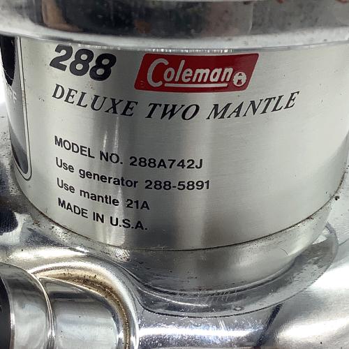 Coleman (コールマン) 288DX ガソリンランタン プラキャップモデル/1992年コールマン社名変更記念限定モデル